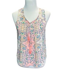 Sweet Journey women’s sleeveless top with tassel size small‎